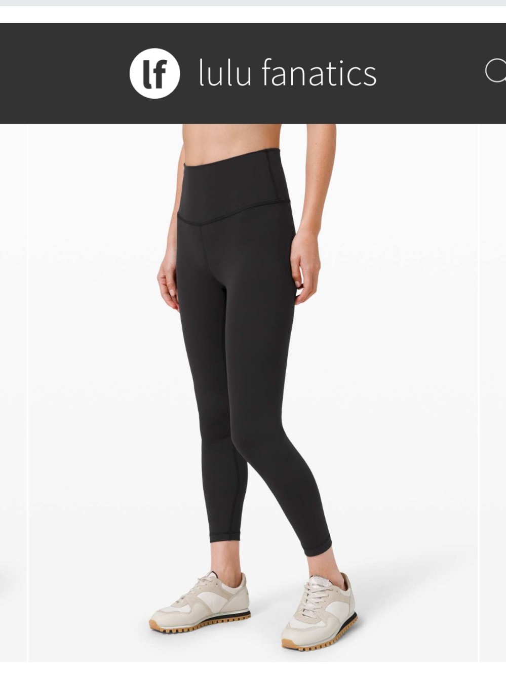 Lululemon Wunder Train High-Rise Tight 25" Sz 6 Black First Release 7/8 Length